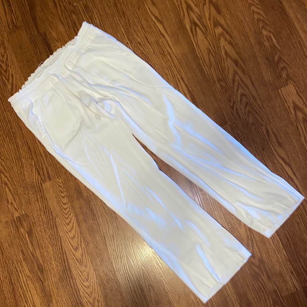 Women’s size medium white bohemian style pants